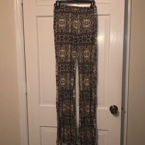 LA Hearts Patterned Bell Bottoms